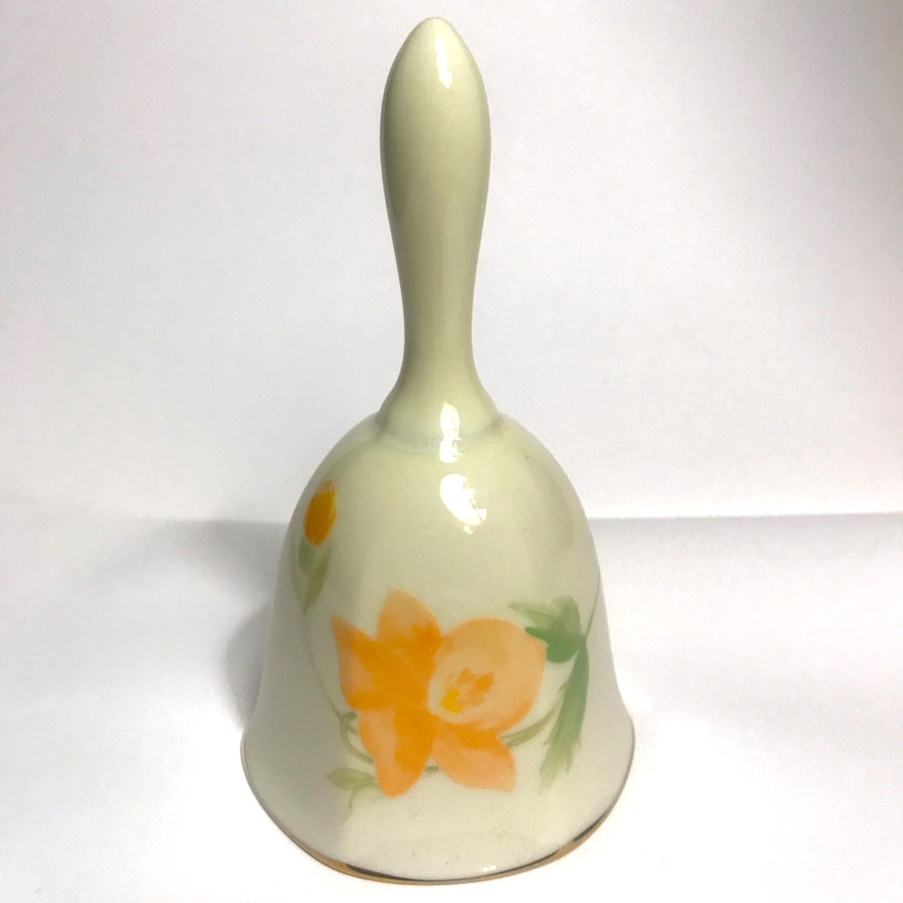 Decorative Bell Crowning Touch Collection Table Bell Floral Cottagecore 5”